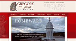 Desktop Screenshot of gregorythegreatacademy.org